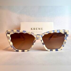 KREWE Sunglasses - BRIGITTE - Gingham over Crystal